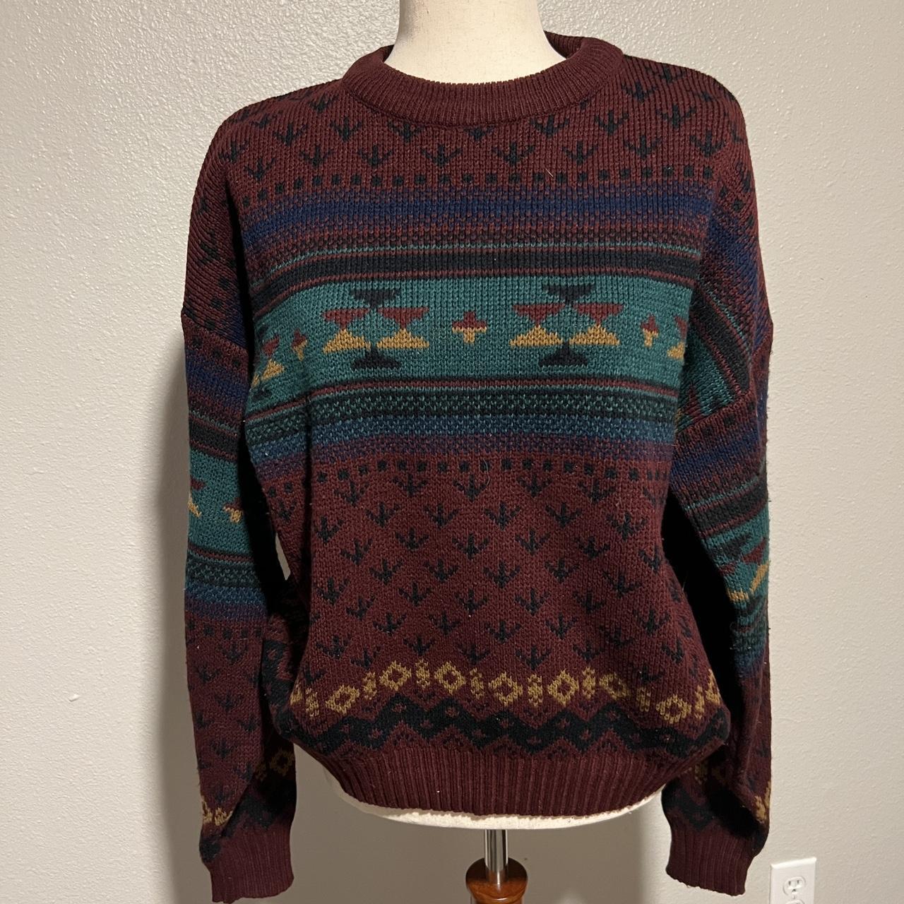 Vintage 90s grandpa sweater. Perfect slouchy comfy... - Depop