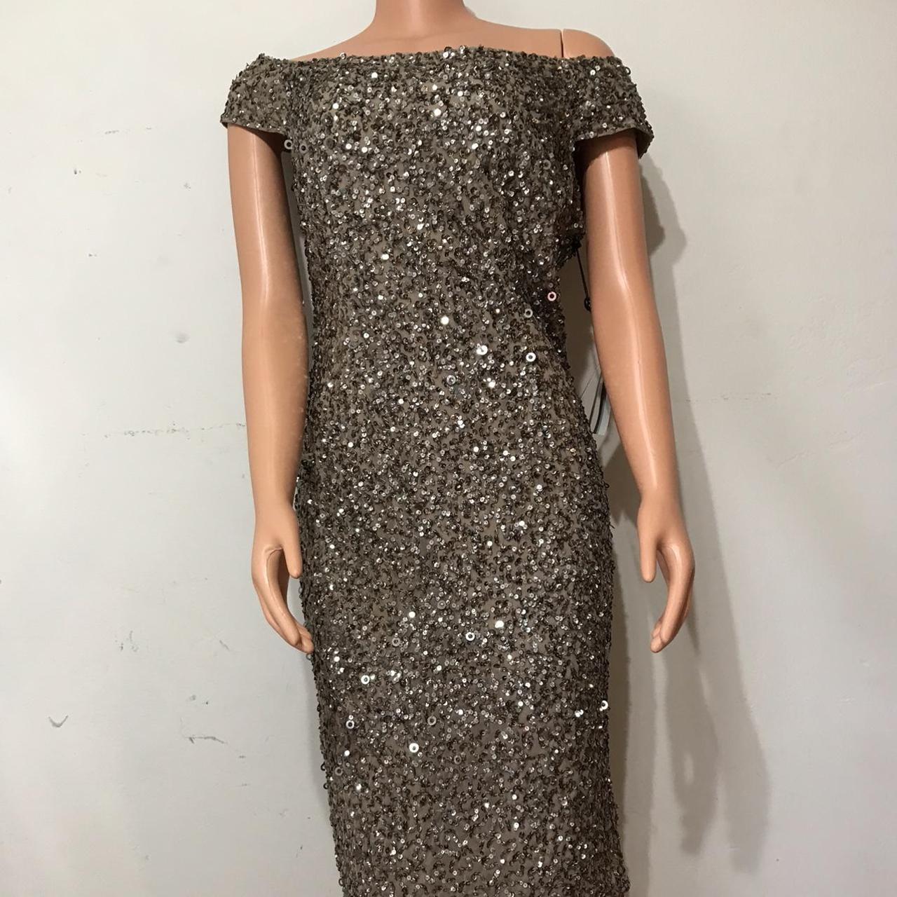 Adriana papell sequin dress Brand new w tags Size Depop