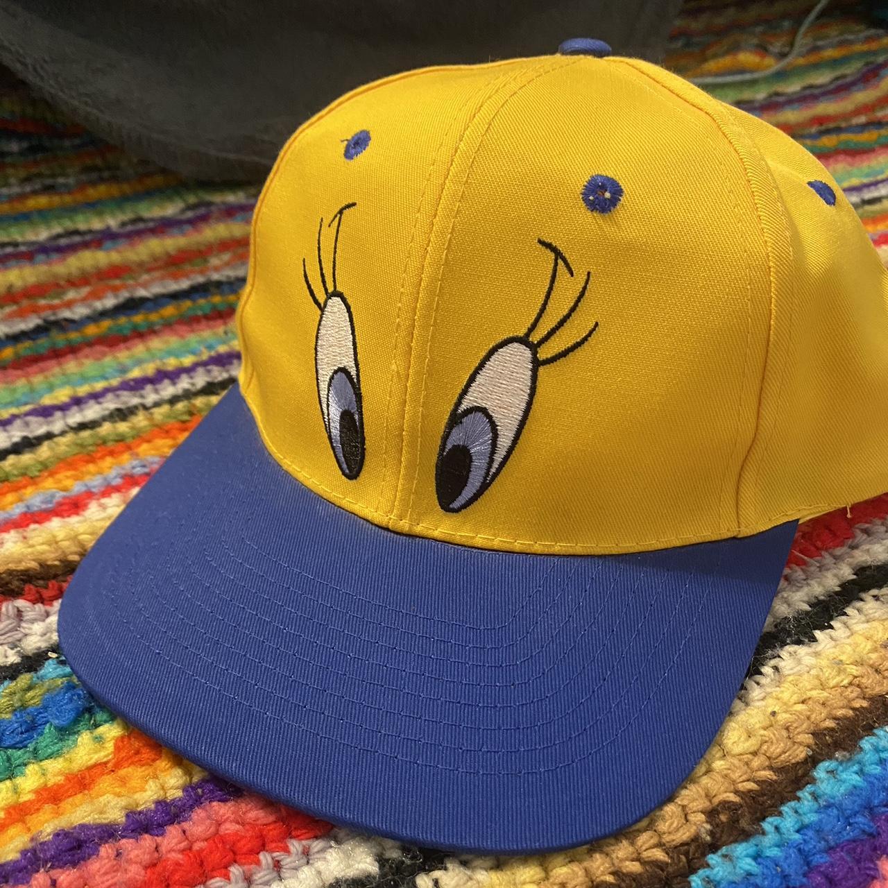 Men's Yellow and Blue Hat | Depop