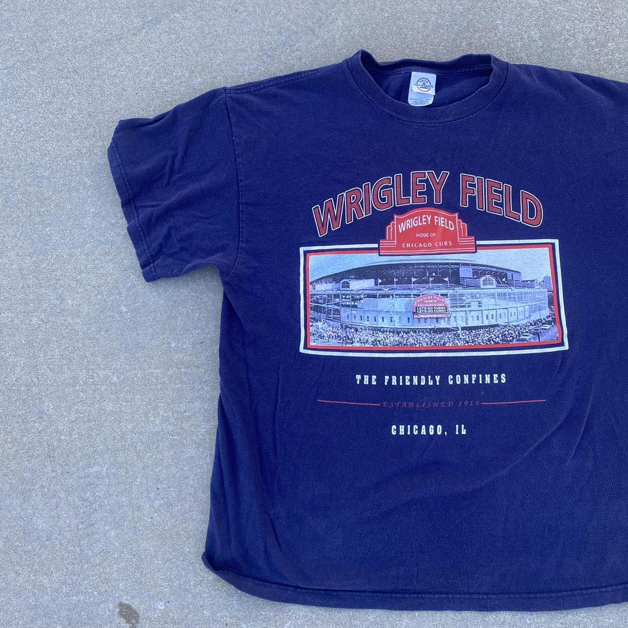 Wrigley baseball field shirt nice colors good... Depop