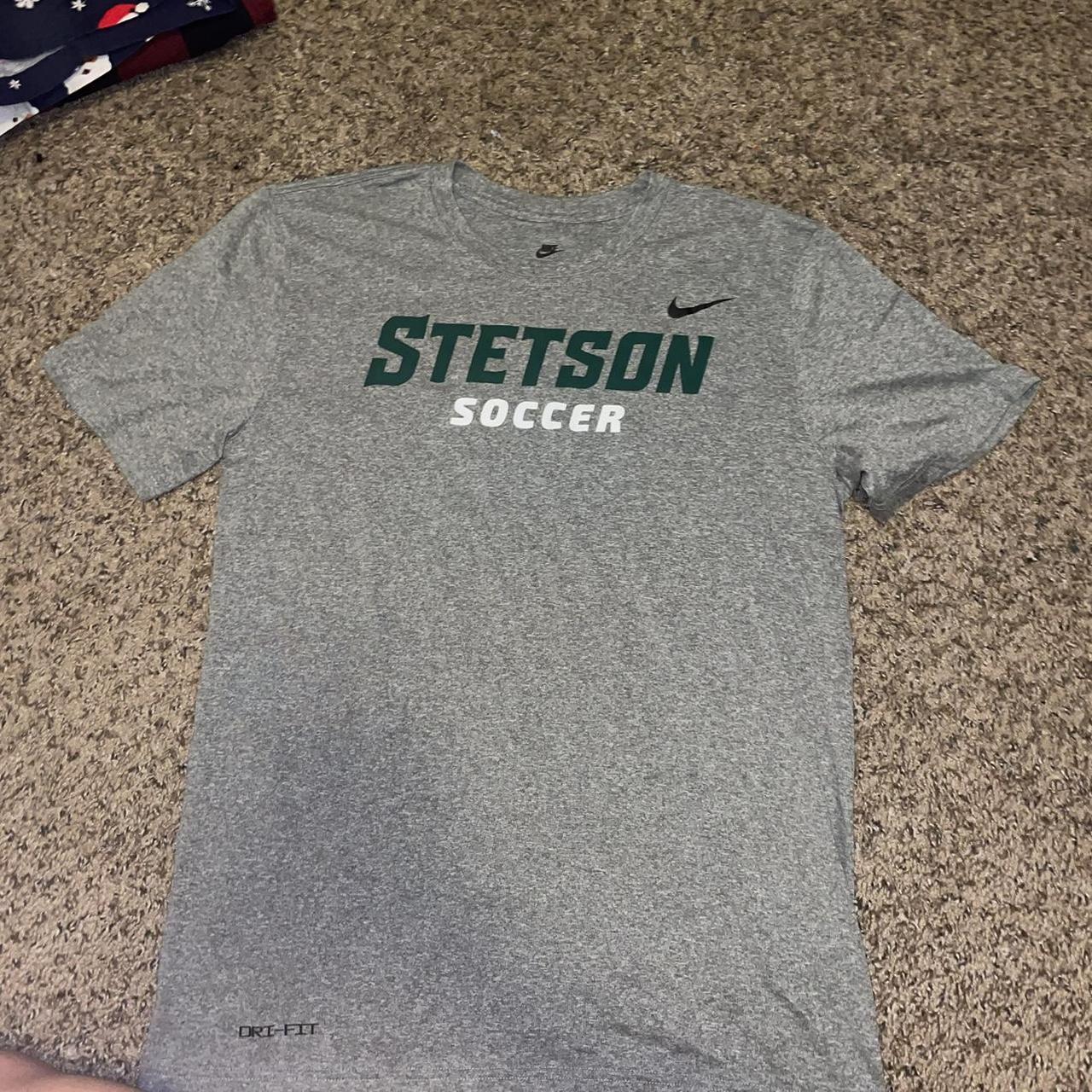 Nike t shirt - Stetson University soccer - gray -... - Depop