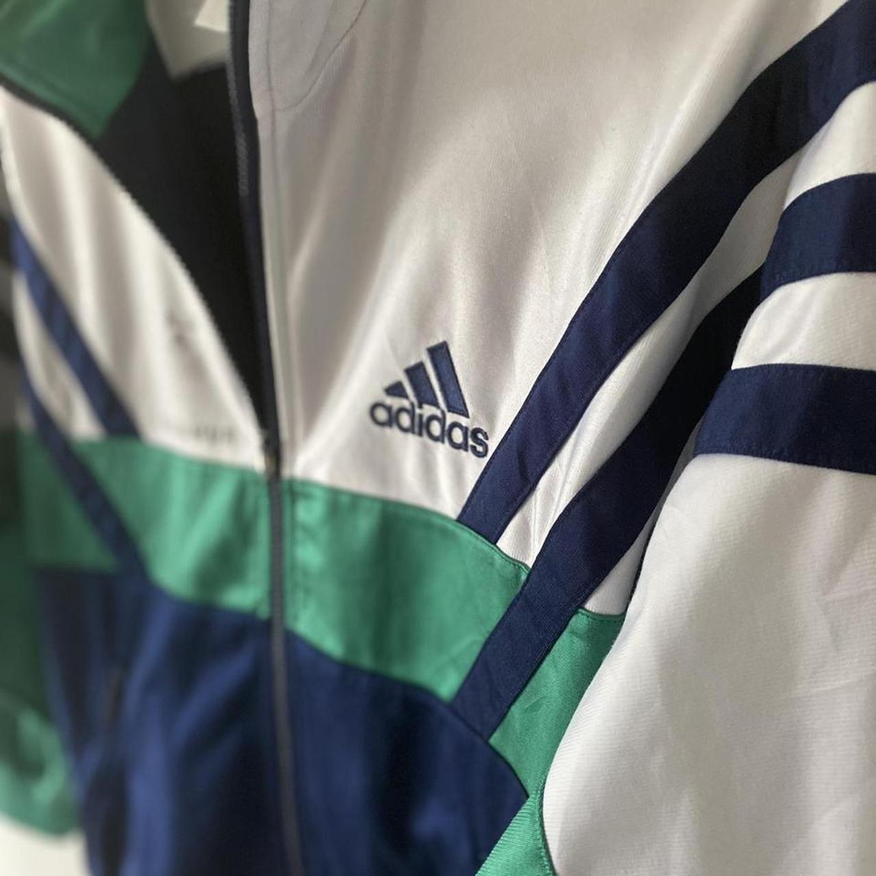 Vintage Adidas Tracksuit Top. Authentic retro 90's | Depop