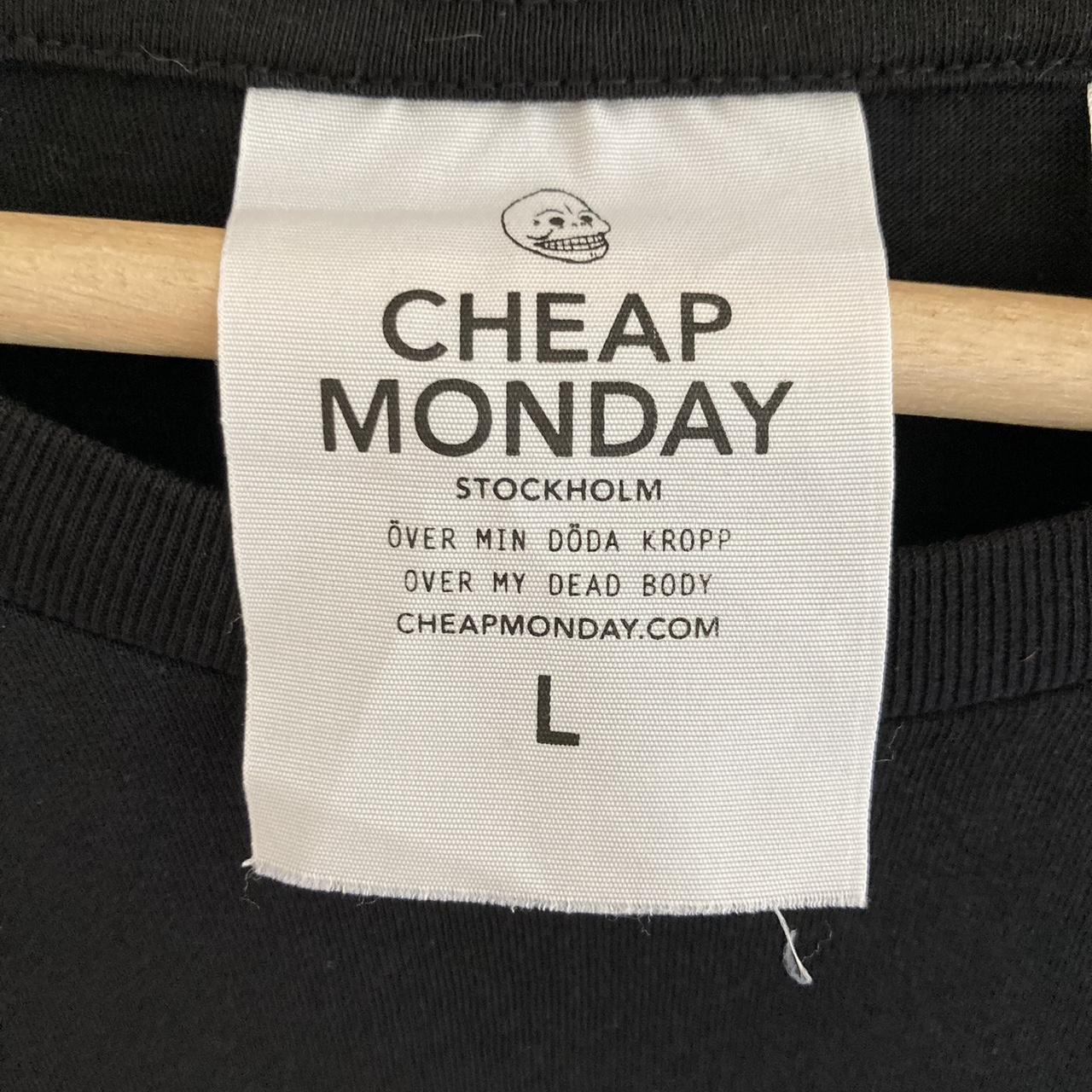 Cheap Monday Men's Black and White T-shirt (3)