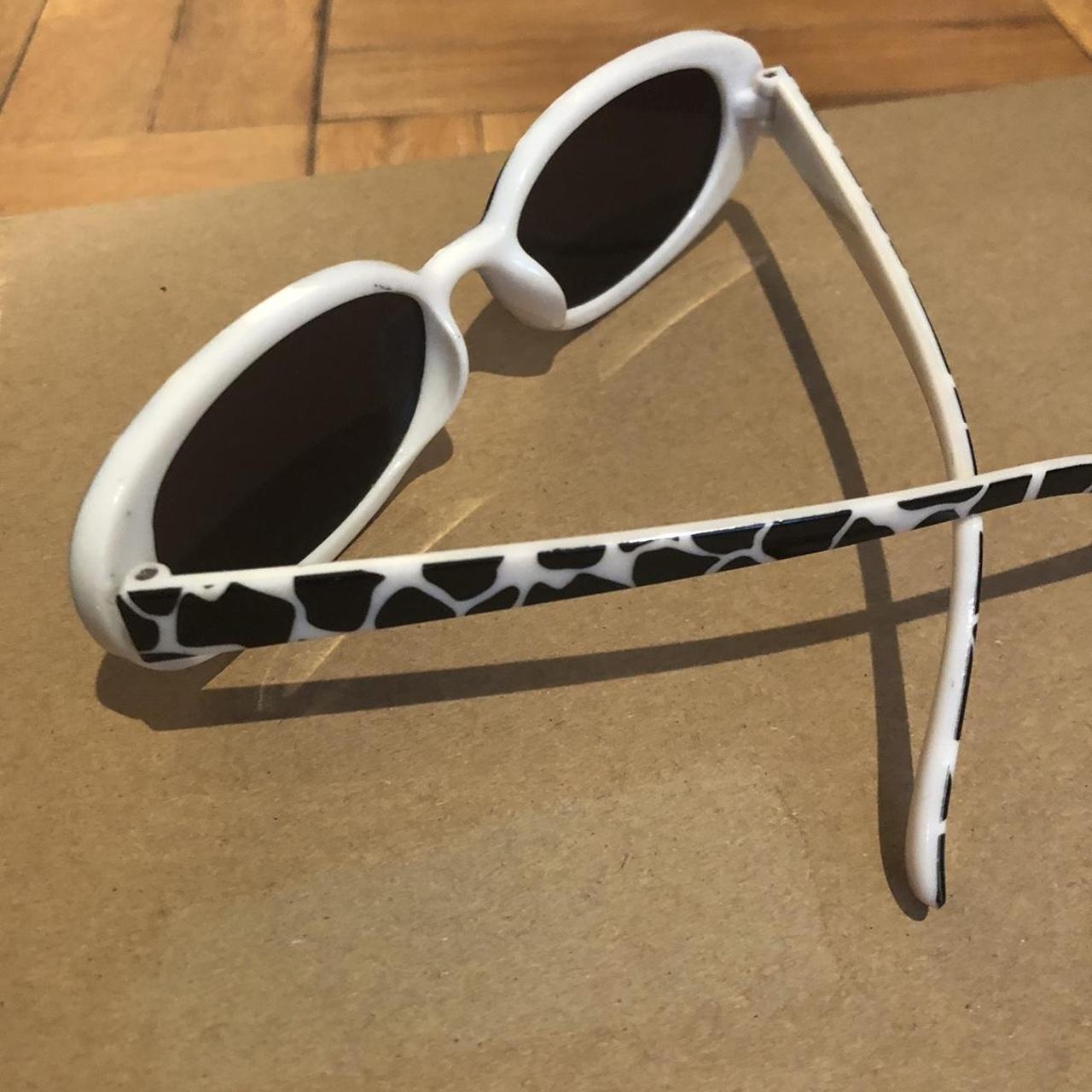 Cow Print Sunglasses Depop