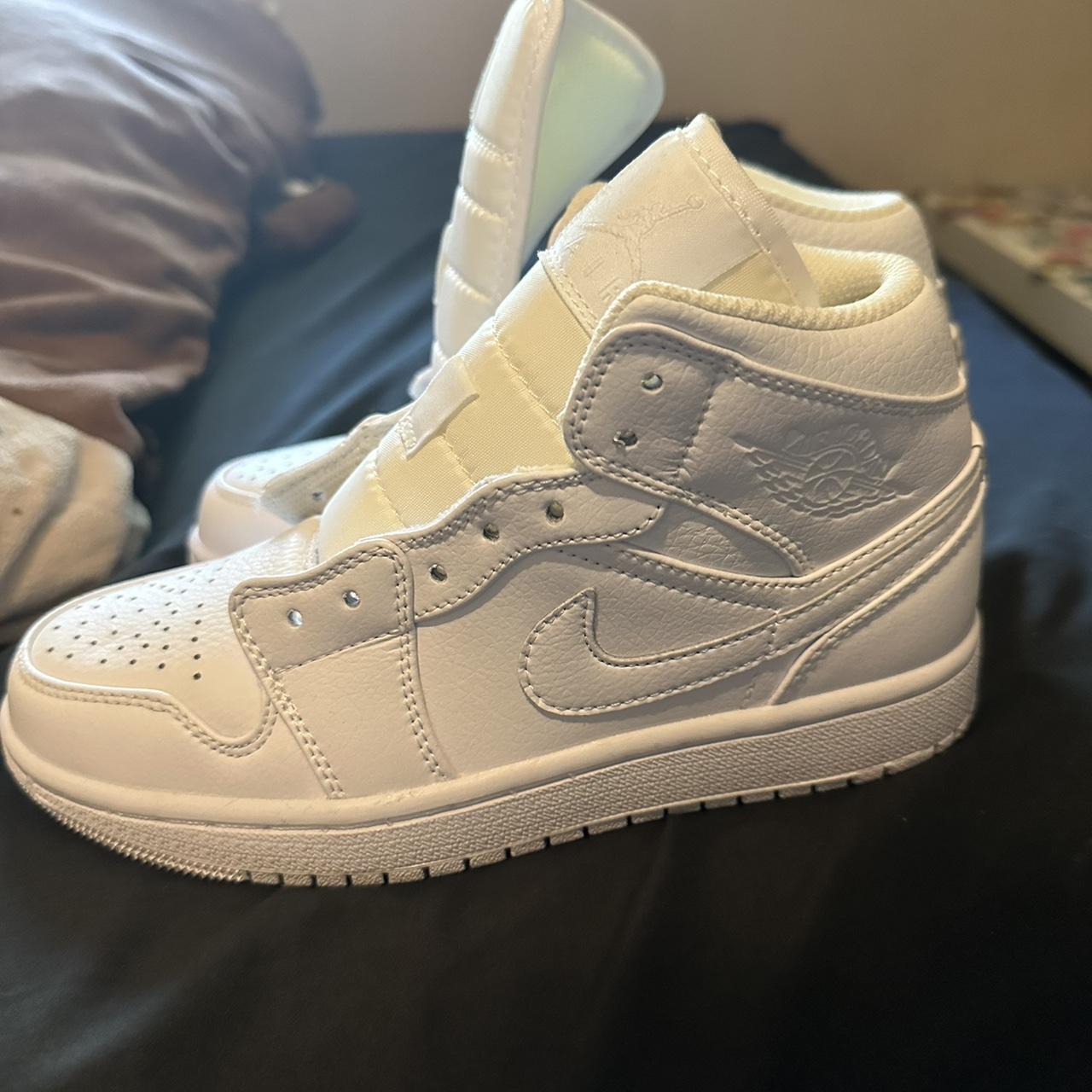 all white jordan 1 mens