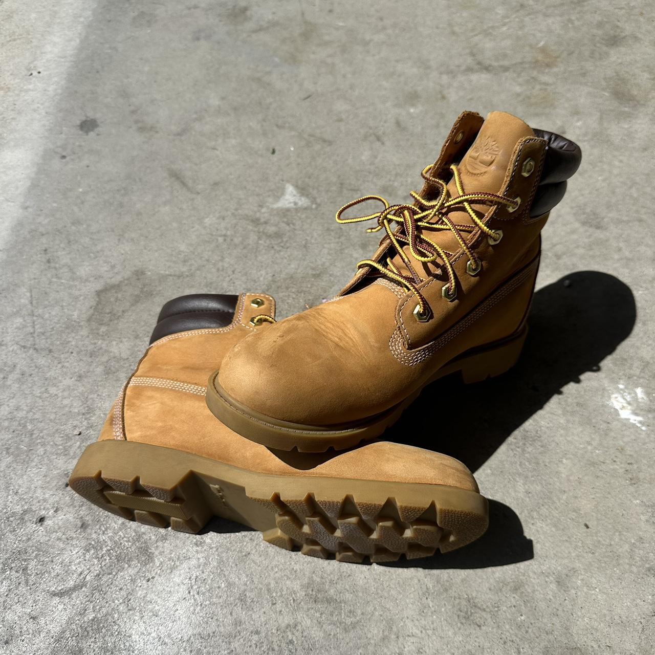 Classic brown “buttas” timbs still in great... - Depop