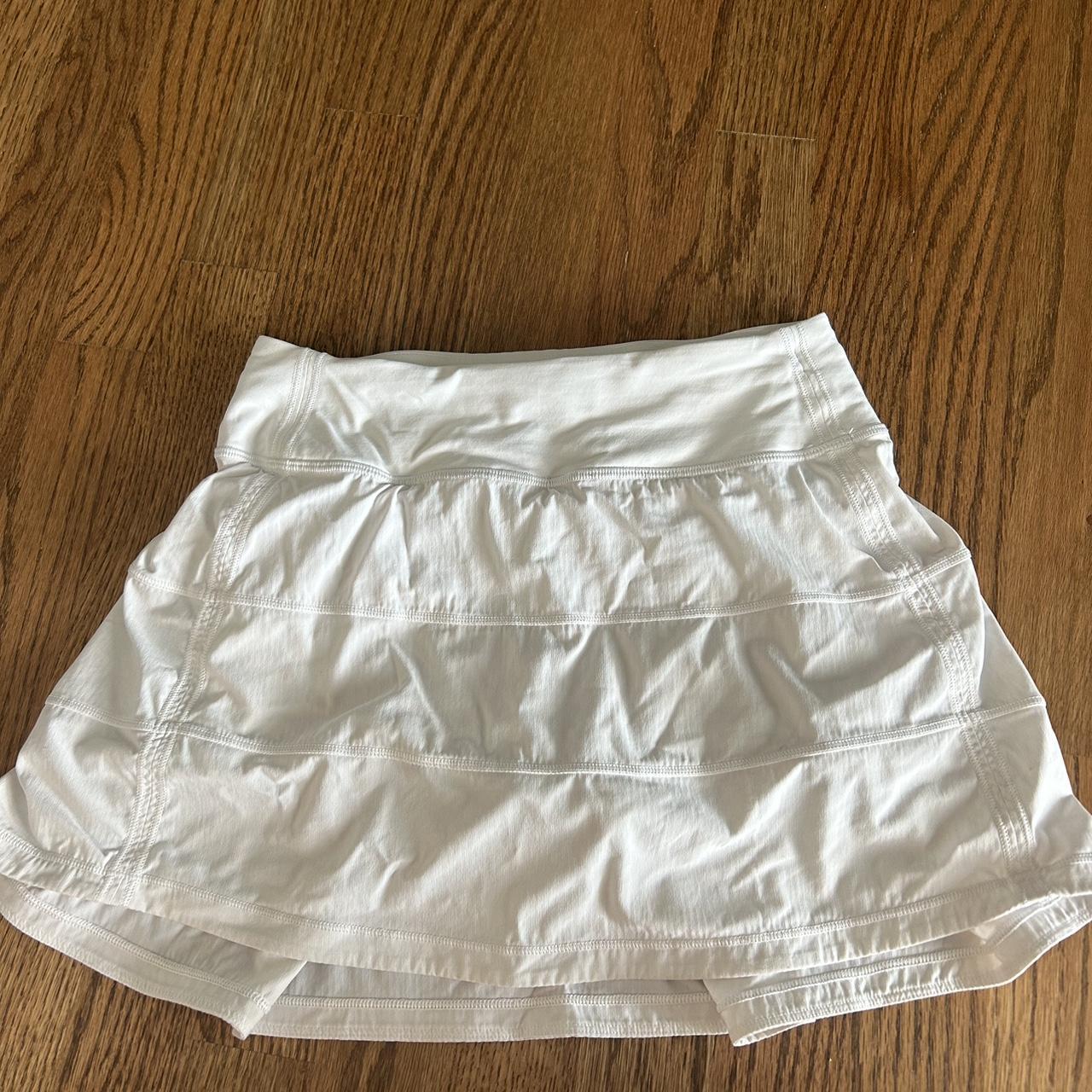 White Lululemon Pace Rival Skirt Long** - Depop