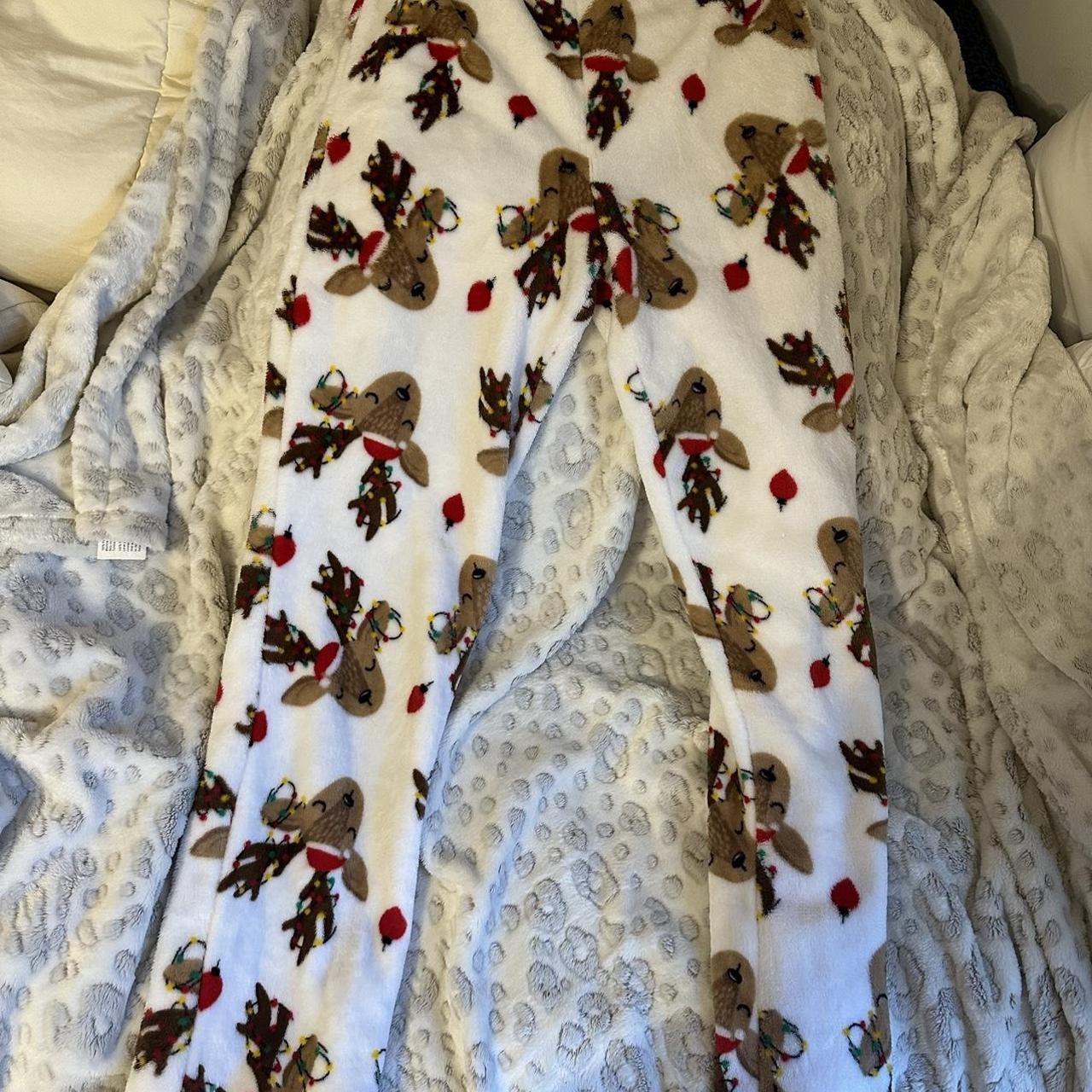 SMALL Christmas reindeer, PJ pants from five below - Depop