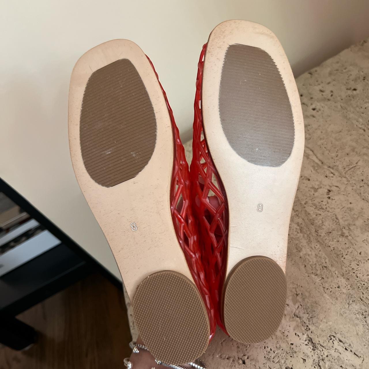 womens red jelly sandals