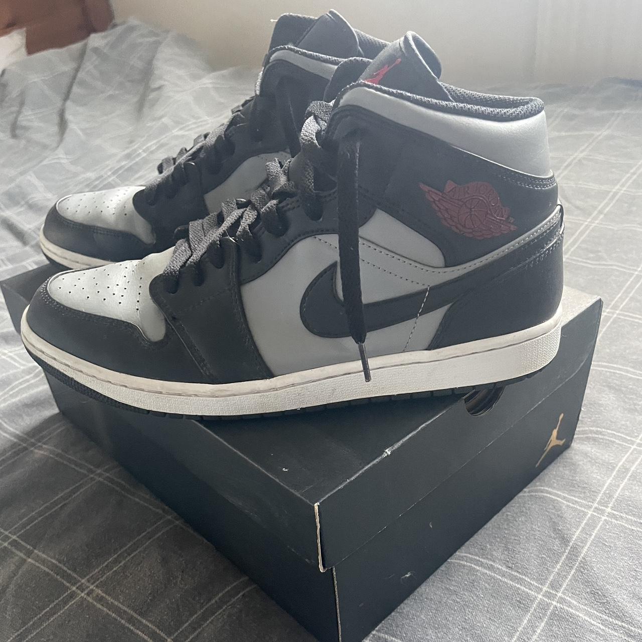 mens black and grey jordans