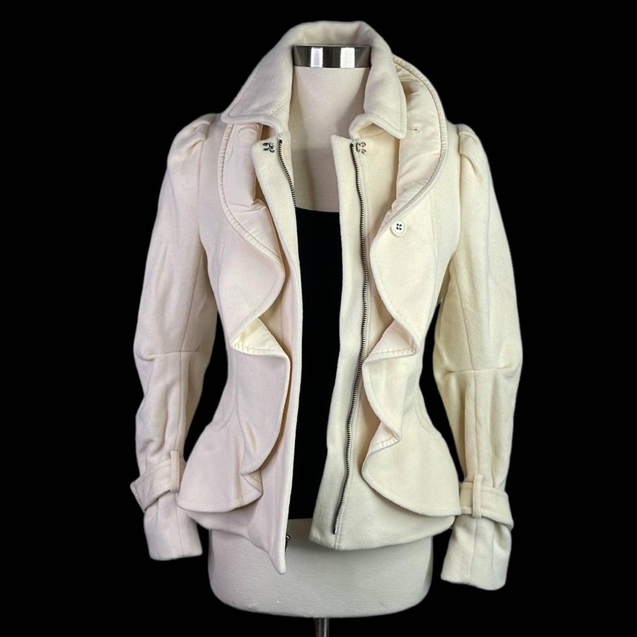 BCBGMaxAzria NWT Woven Jacket size XS in Whisper... - Depop