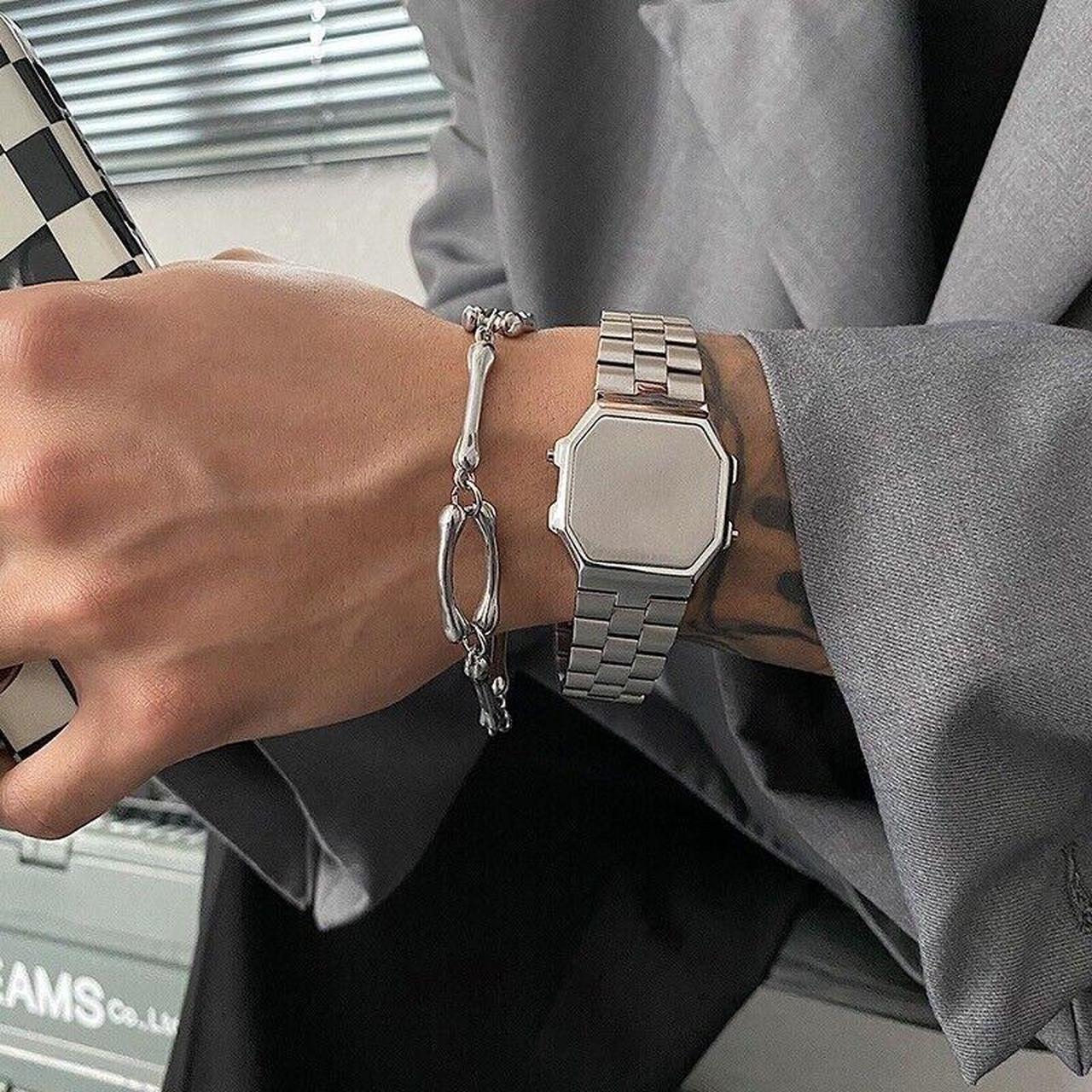 AMBUSH Timeless Watch Bracelet (silver) Condition:... - Depop