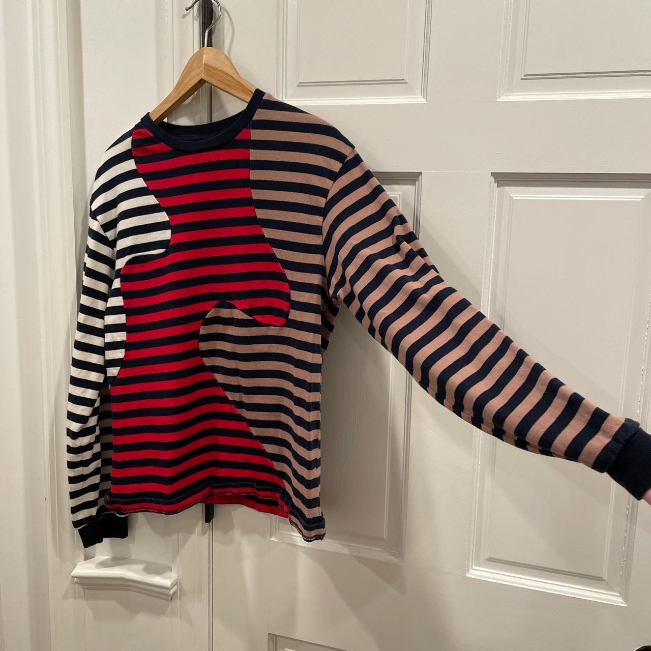 BRAIN DEAD　 PANELED STRIPE LONG SLEEVE Brain Dead - Organic Paneled Stripe Long Sleeve | HBX