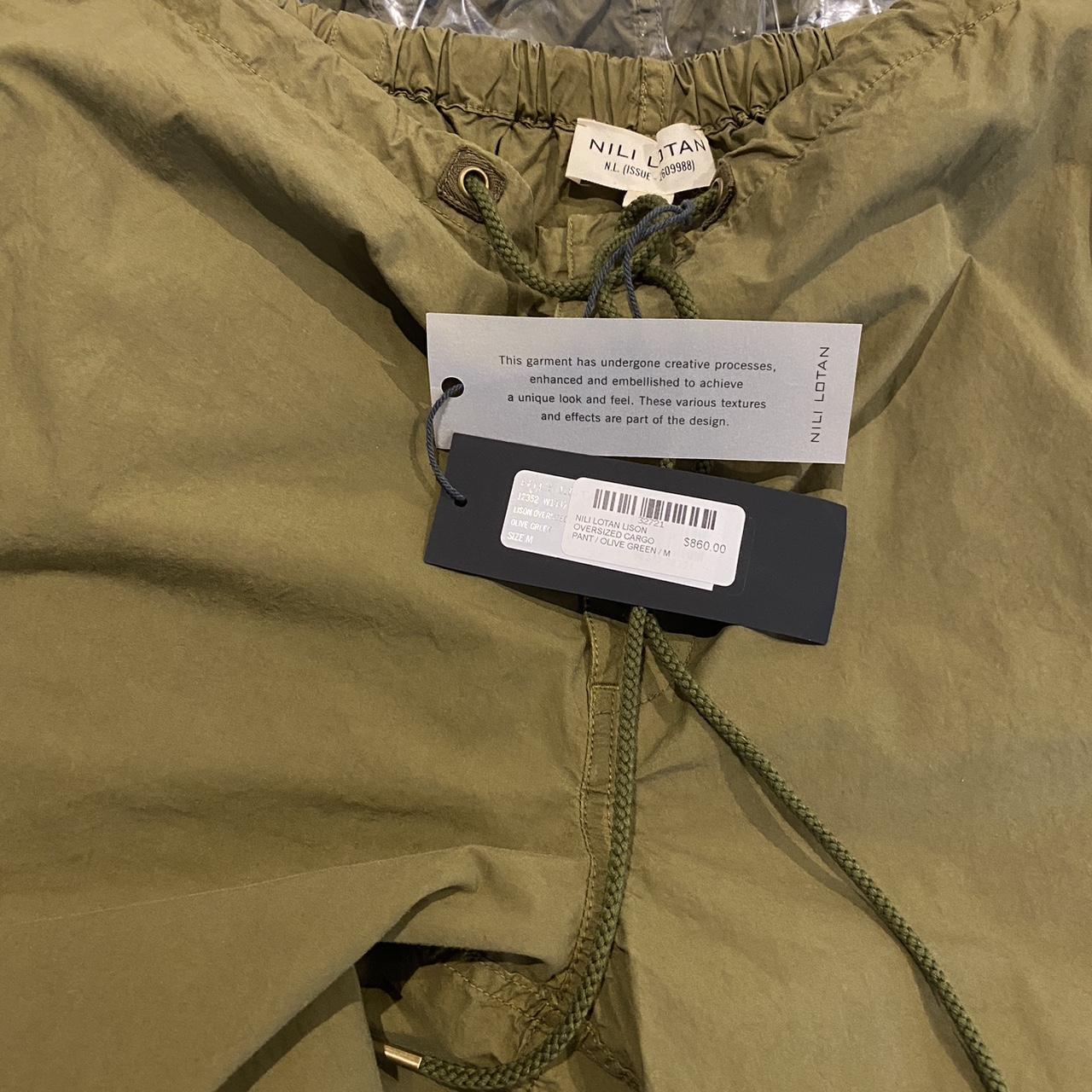Nili Lotan Oversized Cargo Pants Olive Green Lison | Depop