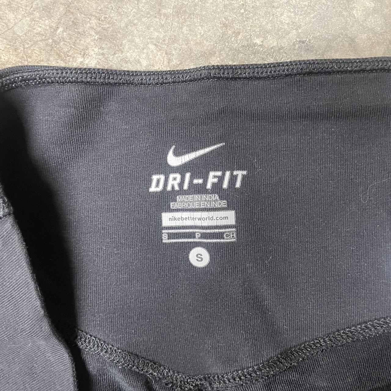 Maroon Nike Dri-Fit Leggings Size: S Cuts off at - Depop