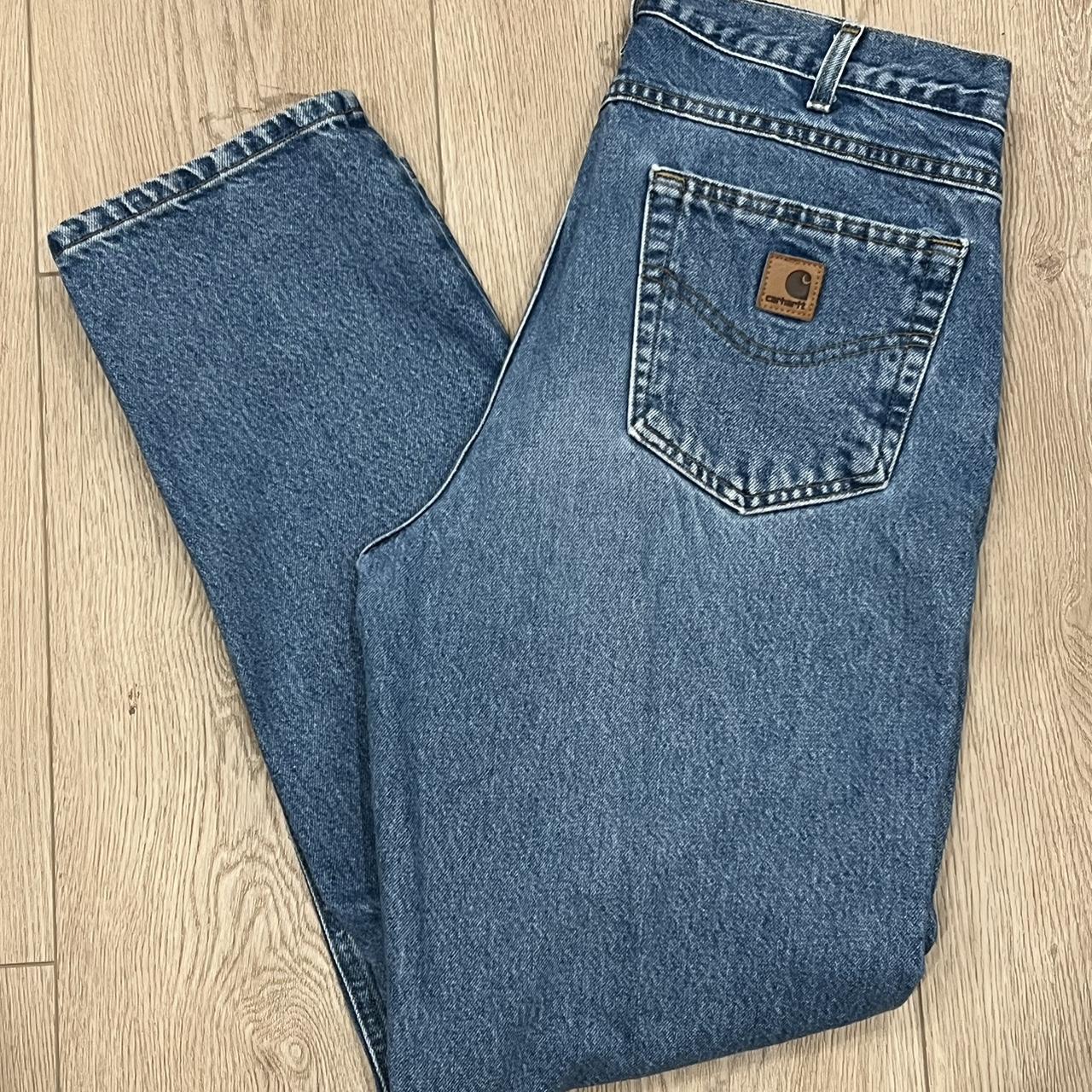 Carhartt Relaxed Fit 35 x 32 Straight Leg Mid Rise... - Depop