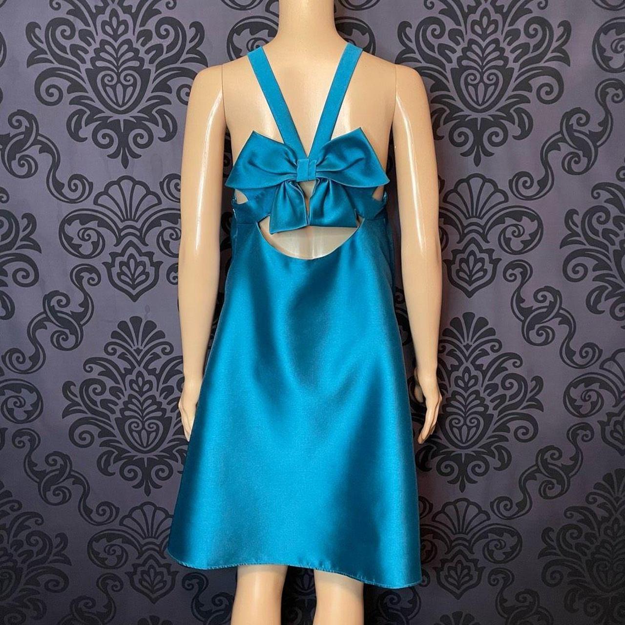 Belle badgley mischka blue dress best sale