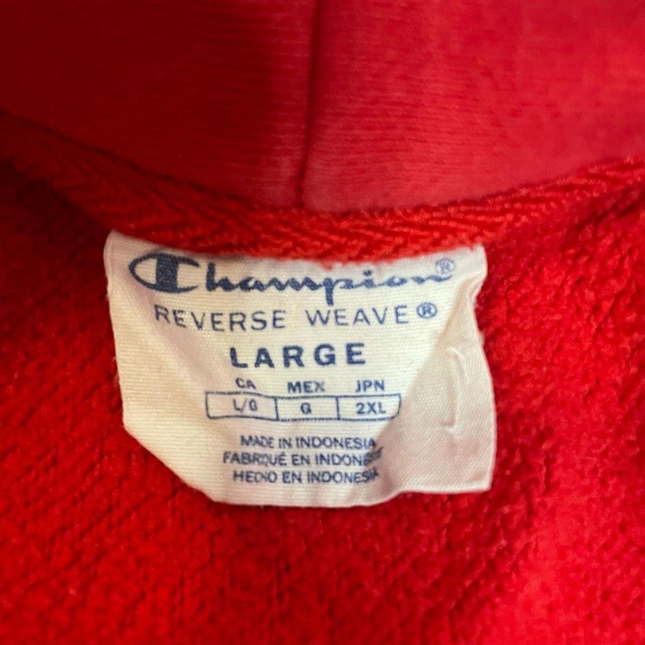 Vintage Champion Reverse Weave Hoodie Adult Large - Depop