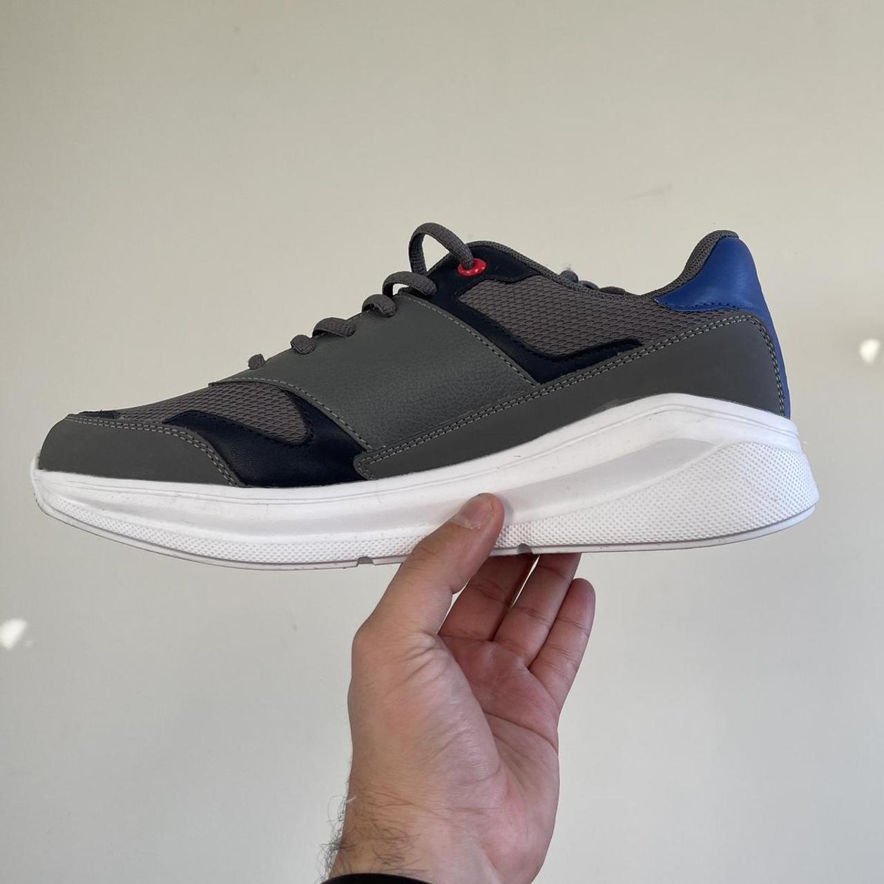 Nautica Men's Grey and White Trainers | Depop