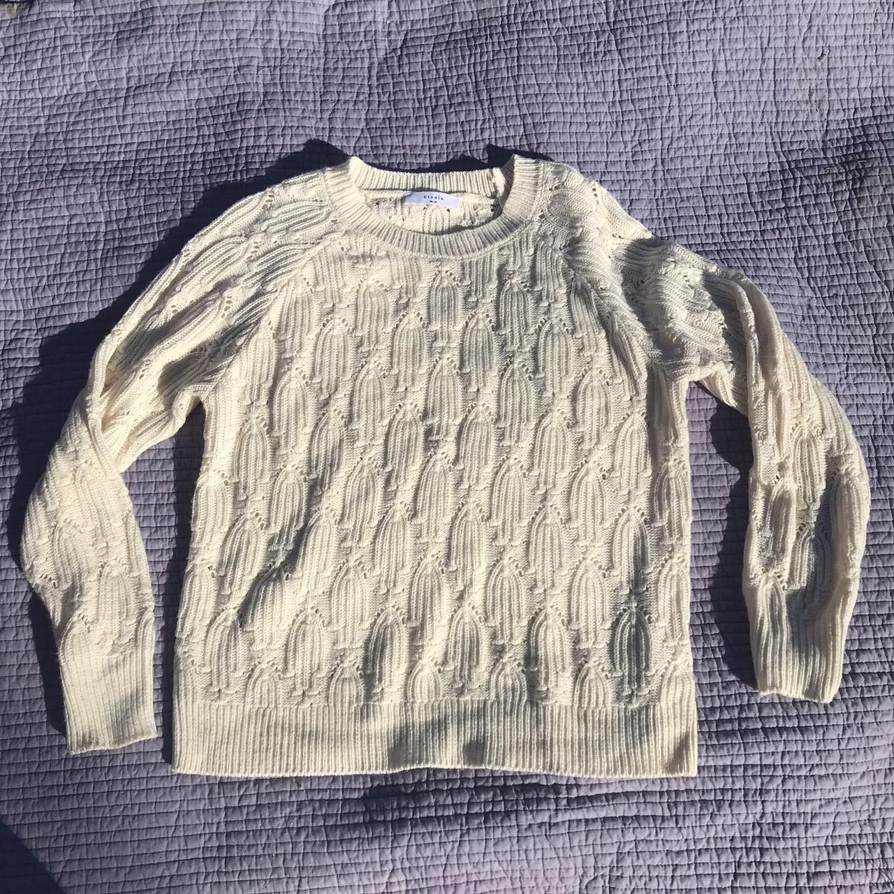 Women's Cream Jumper Depop
