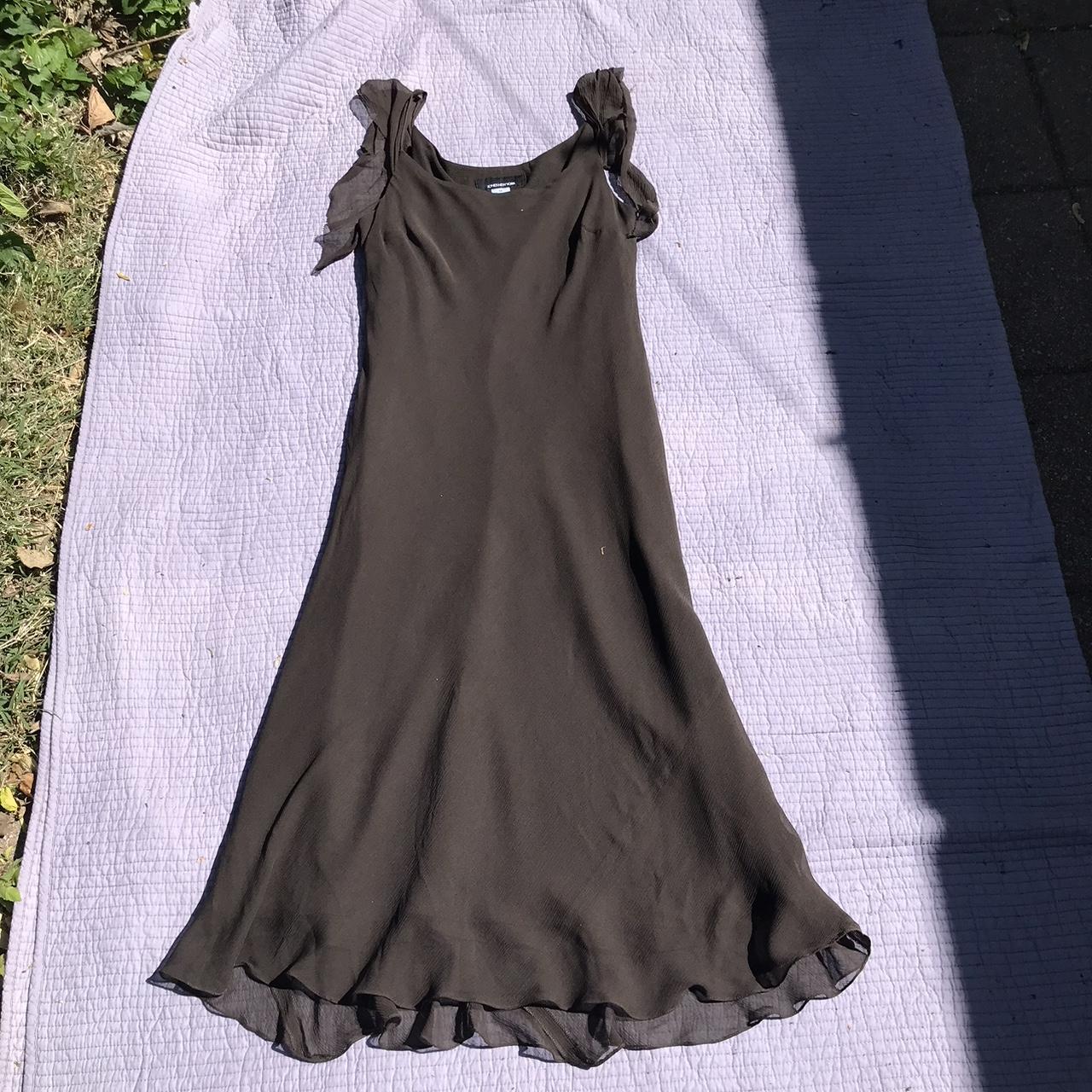 Jones New York Women's Brown Dress | Depop