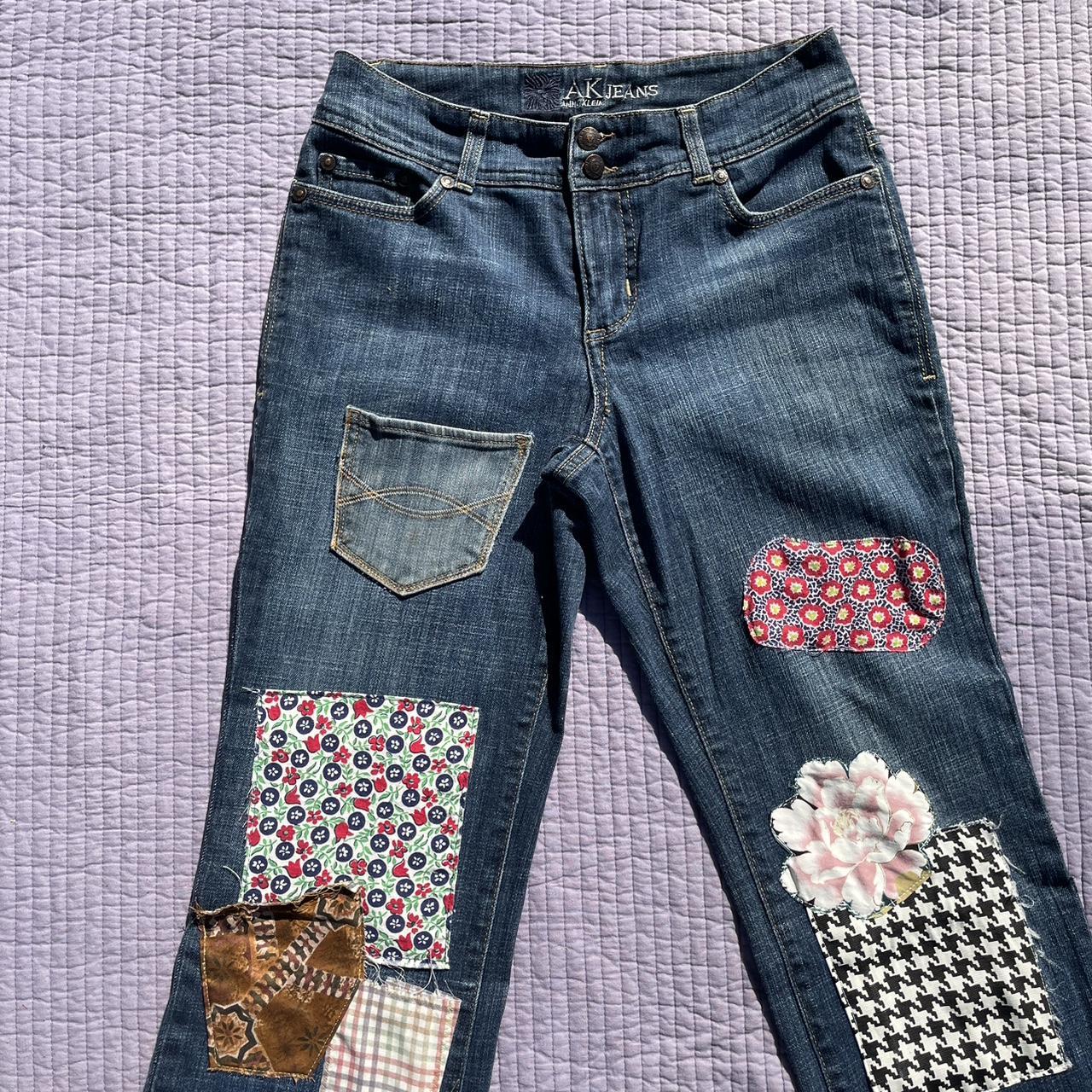 Crazy cool vintage y2k Anne Klein jeans with... - Depop