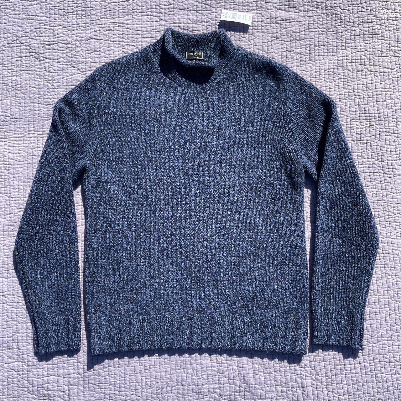 NWT Todd Snyder blue roll neck sweater! Retailed... - Depop