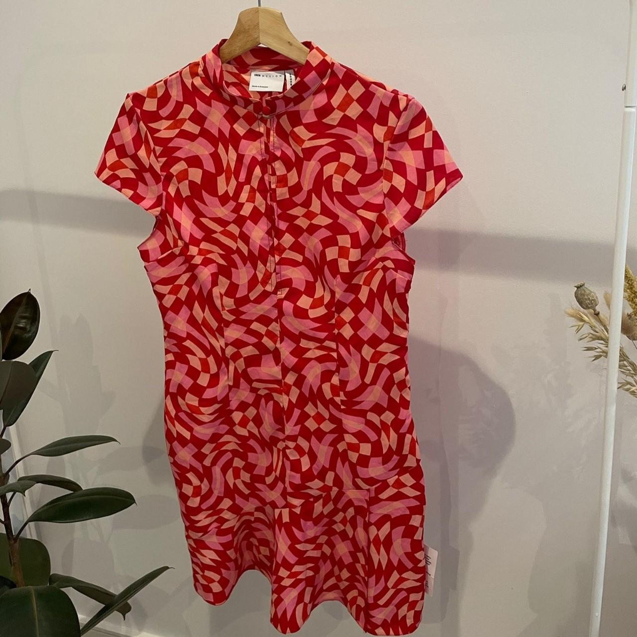 asos nike pink dress