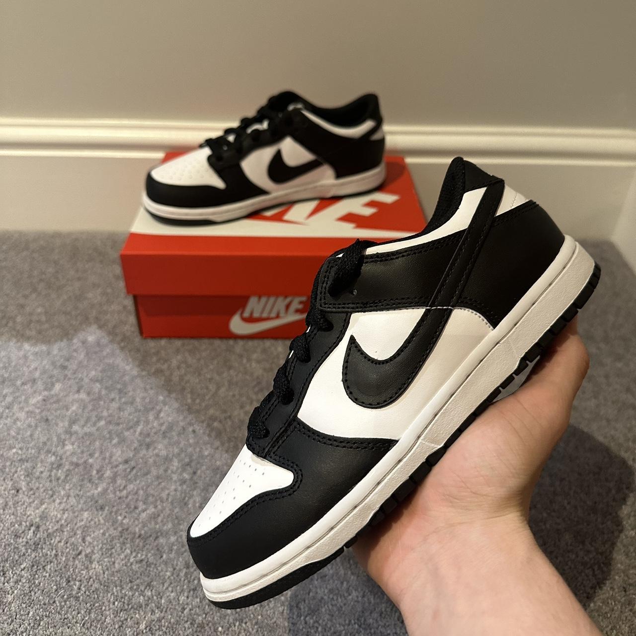Nike Black and White Trainers | Depop