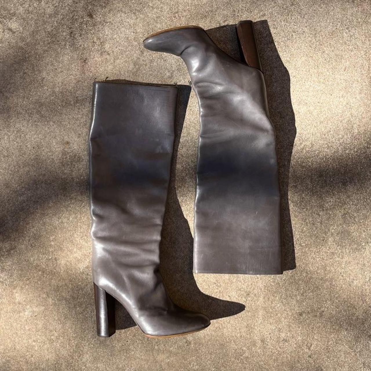 Vintage Chloe grey leather They are Depop