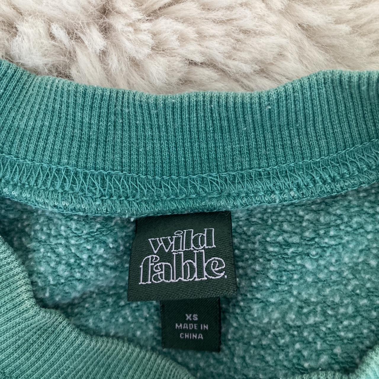 Fuzzy green wild fable sweater
