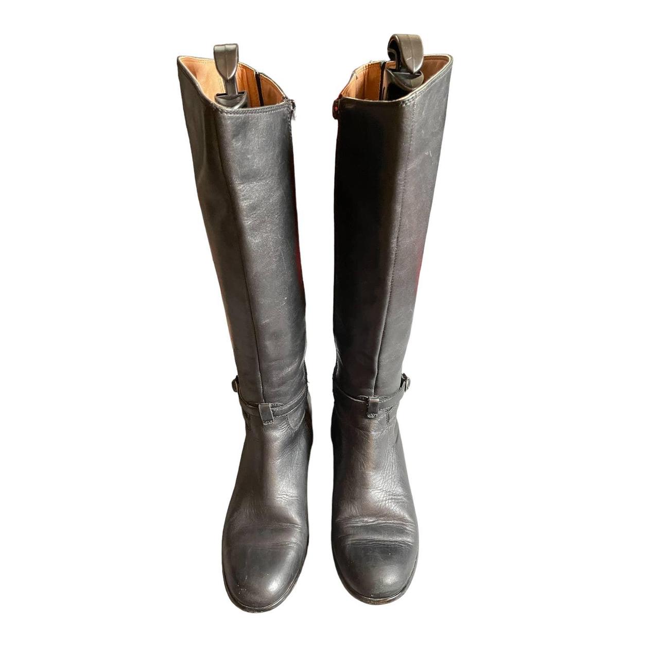 Corso Como Womens Knee High Leather Boots Buckle... - Depop
