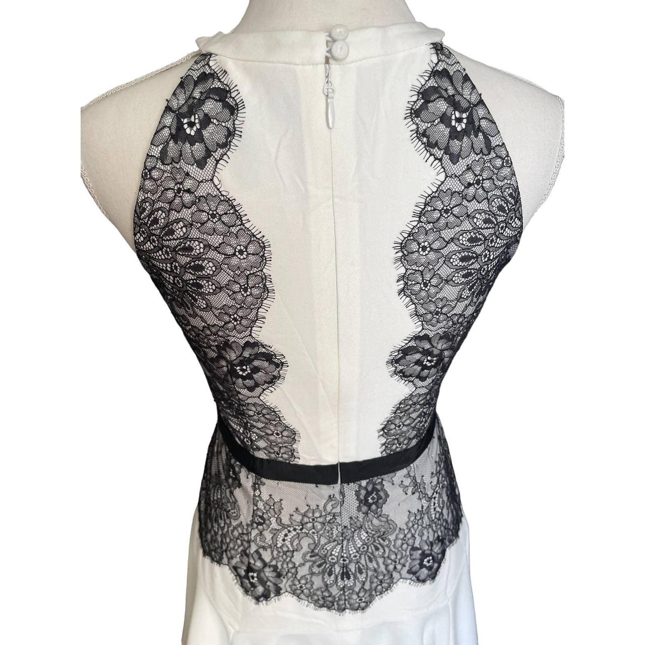 BCBGMAXAZRIA Womens Leyla Lace Halter Neck Dress | Depop