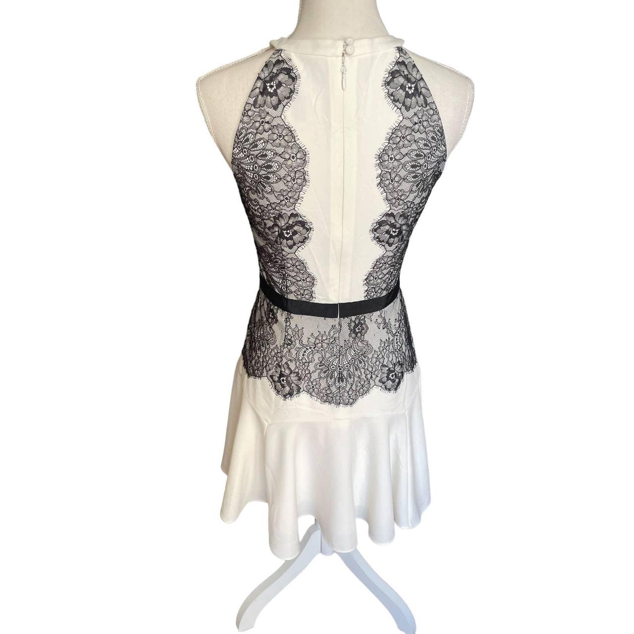 BCBGMAXAZRIA Womens Leyla Lace Halter Neck Dress | Depop