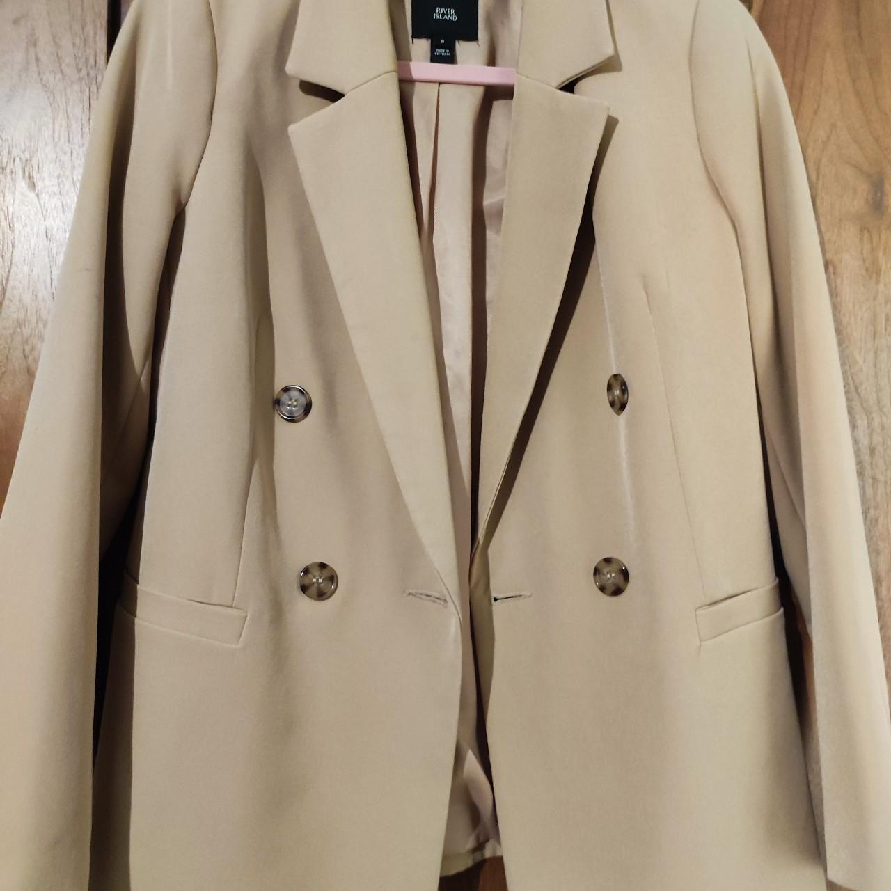 Camel blazer river island hotsell