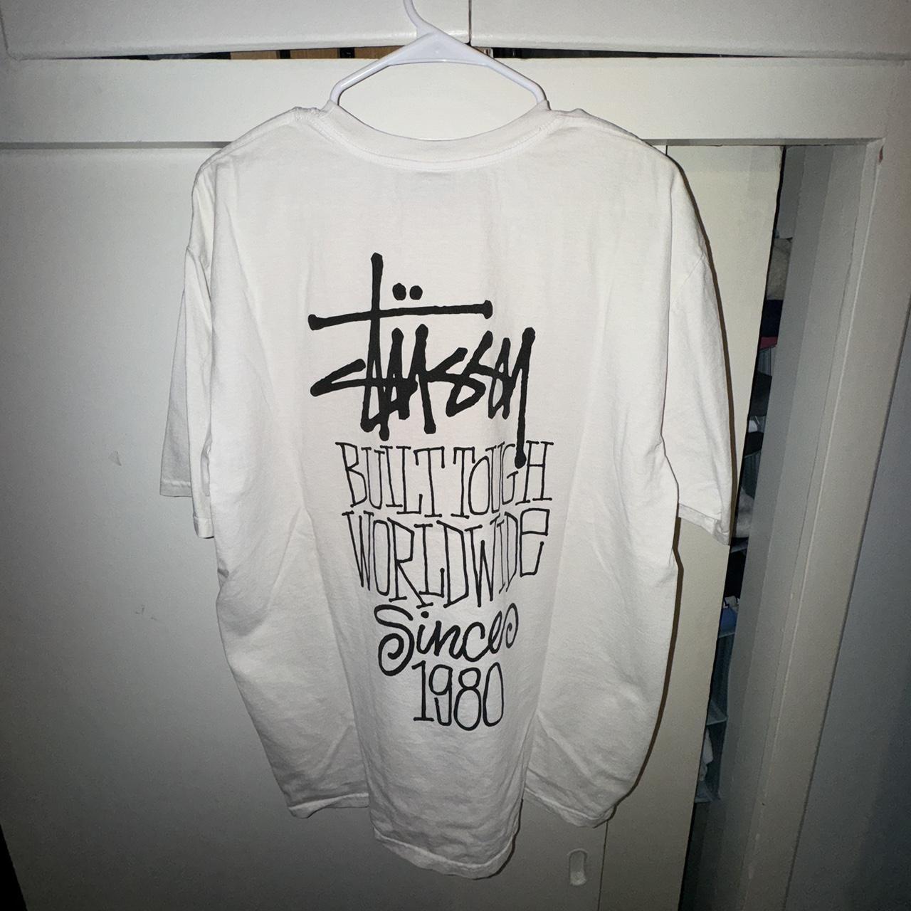 【Stussy】 Built Tough T-Shirt White Stussy Built Tough Tee White Men's - US