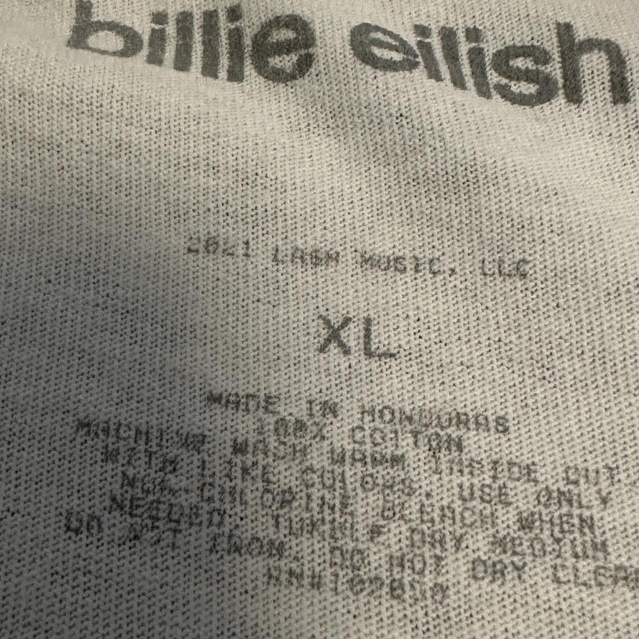 Mens Billie eilish shirt Stains on armpits - Depop