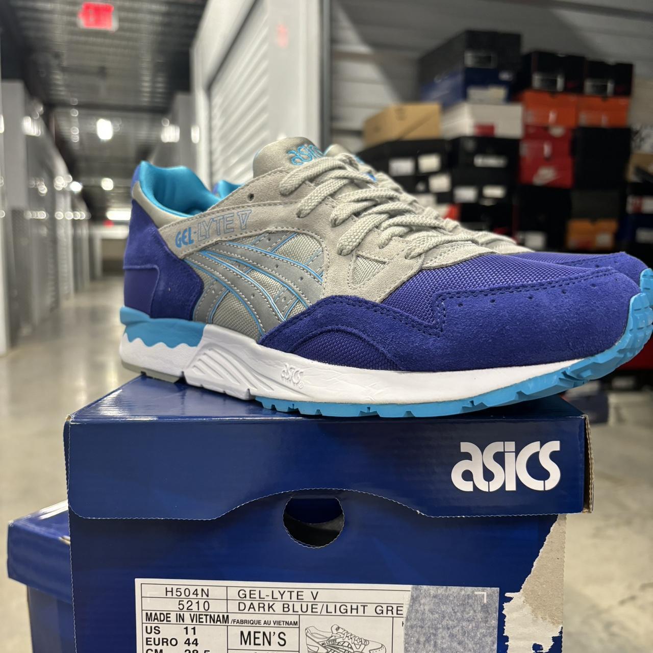 ASICS Gel Lyte V Dark Blue Light Grey Mens 11 NEW Depop