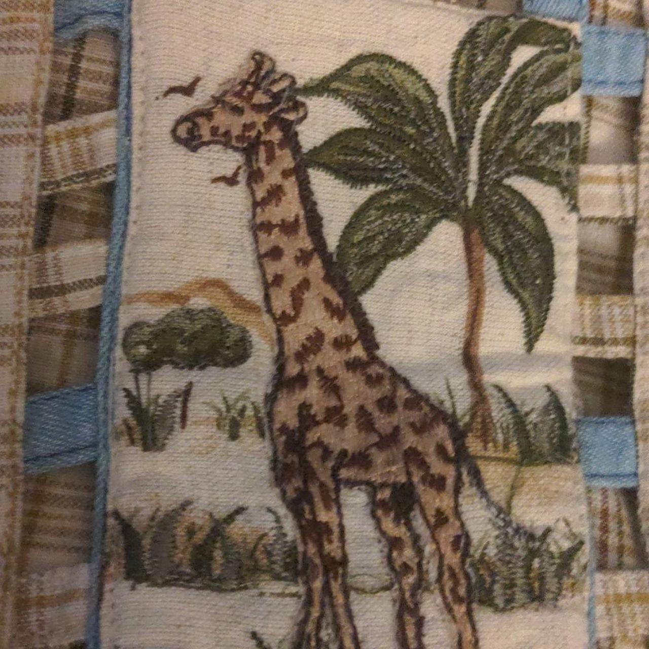 Vintage safari animal weaved vest , beautiful weave...