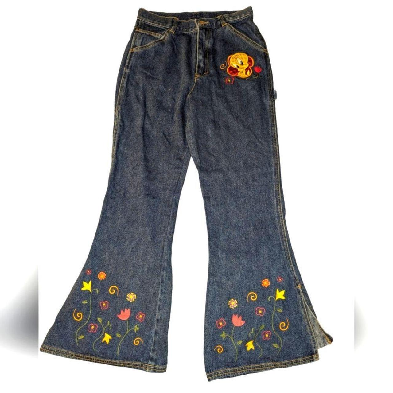 Rare Vintage 70s Flare Denim Jeans, Vintage Flare Jeans, Vintage