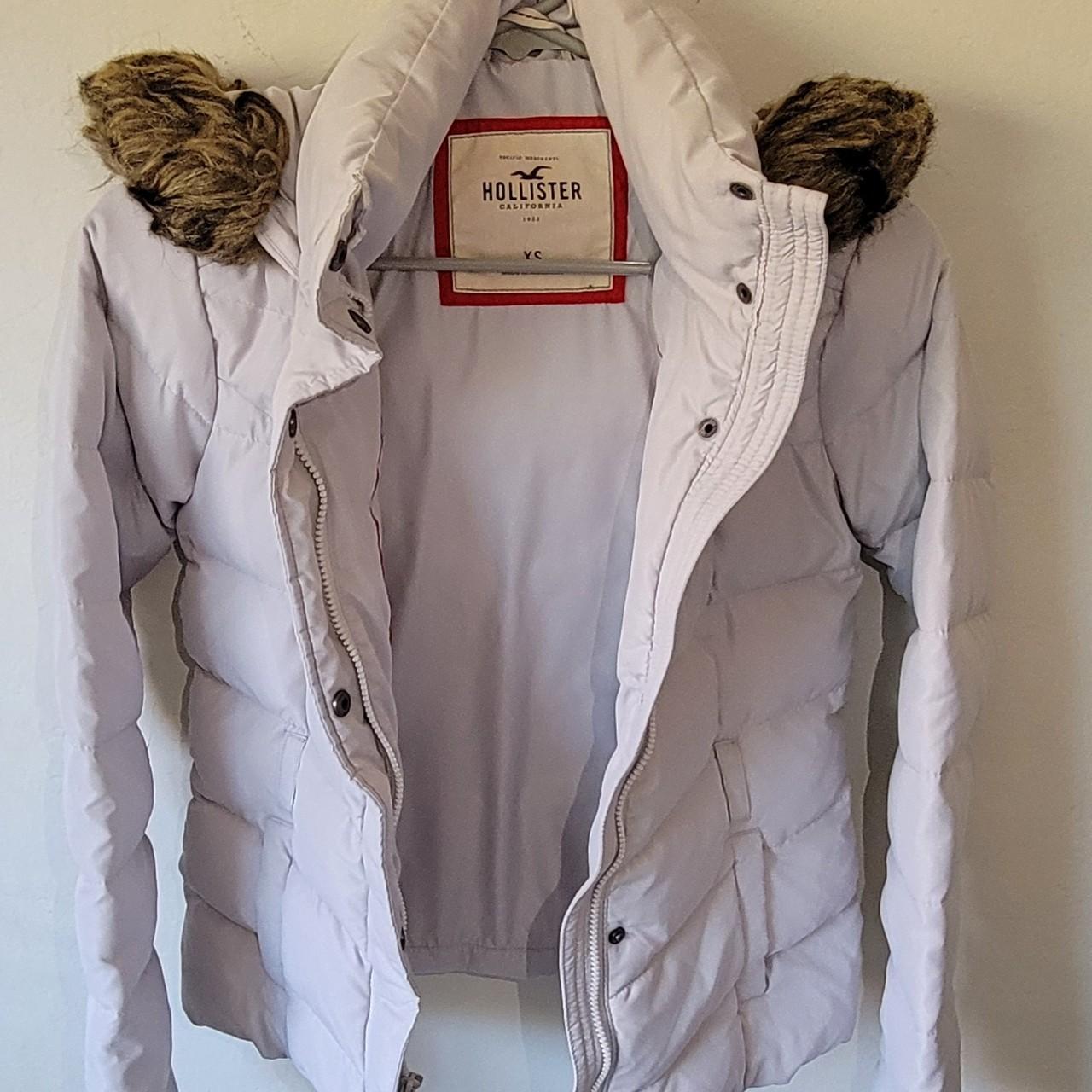 Junior's Hollister Puffer Jacket, Size: Extra Small