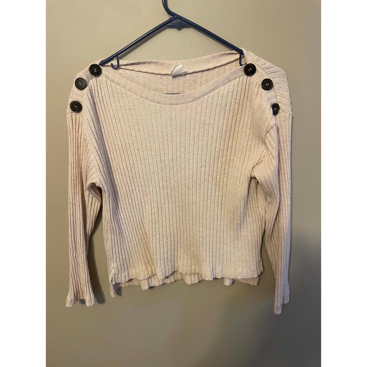 Zara Cream Jumper Depop