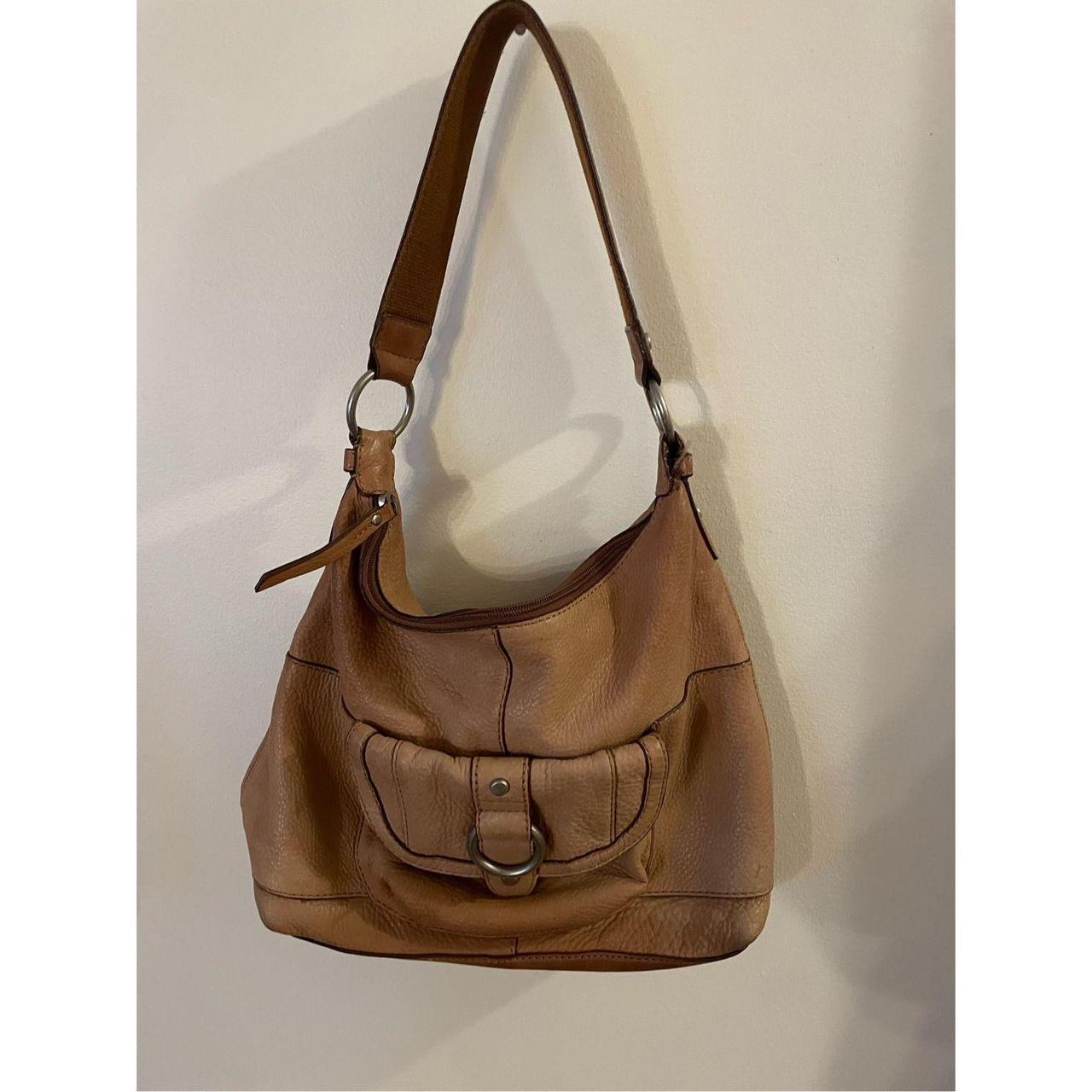 Small tan deals leather purse