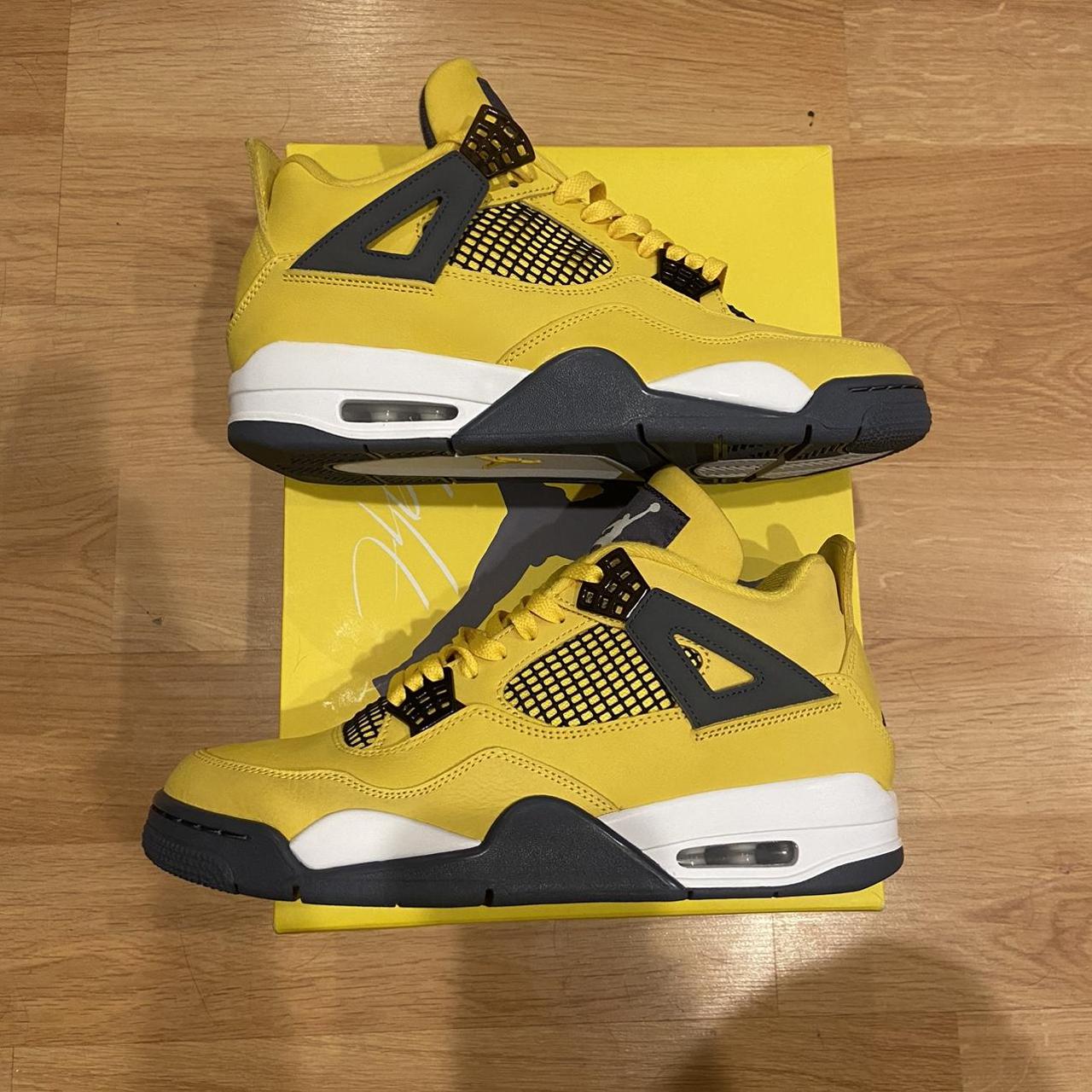 Nike Air Jordan 4 Lightning | size 9.5 | OG box |... - Depop