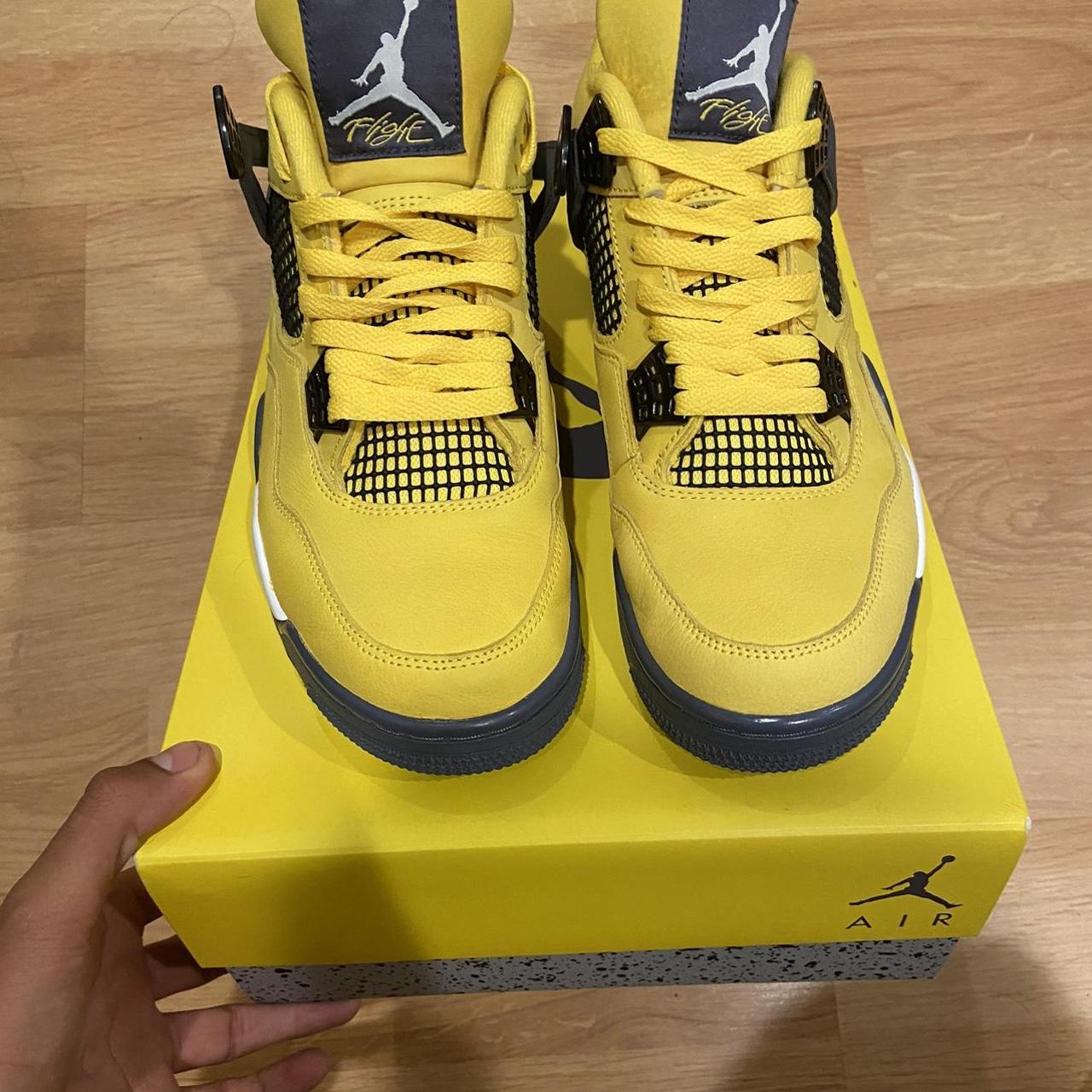 Nike Air Jordan 4 Lightning | size 9.5 | OG box |... - Depop