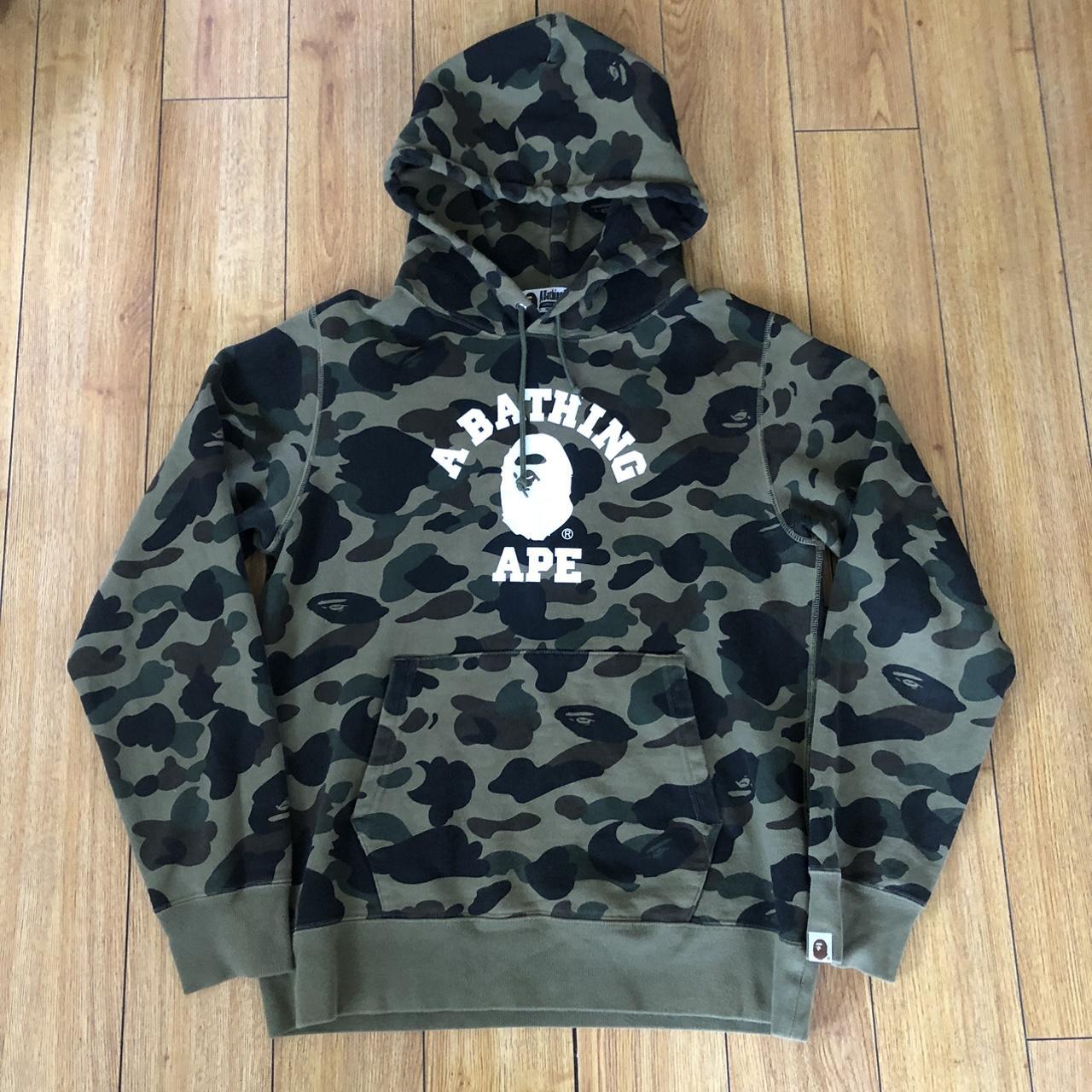 Bape 1st camo college best sale pullover hoodie