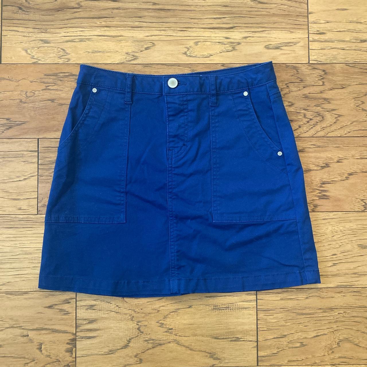 Copper Key Women's Blue Skirt | Depop