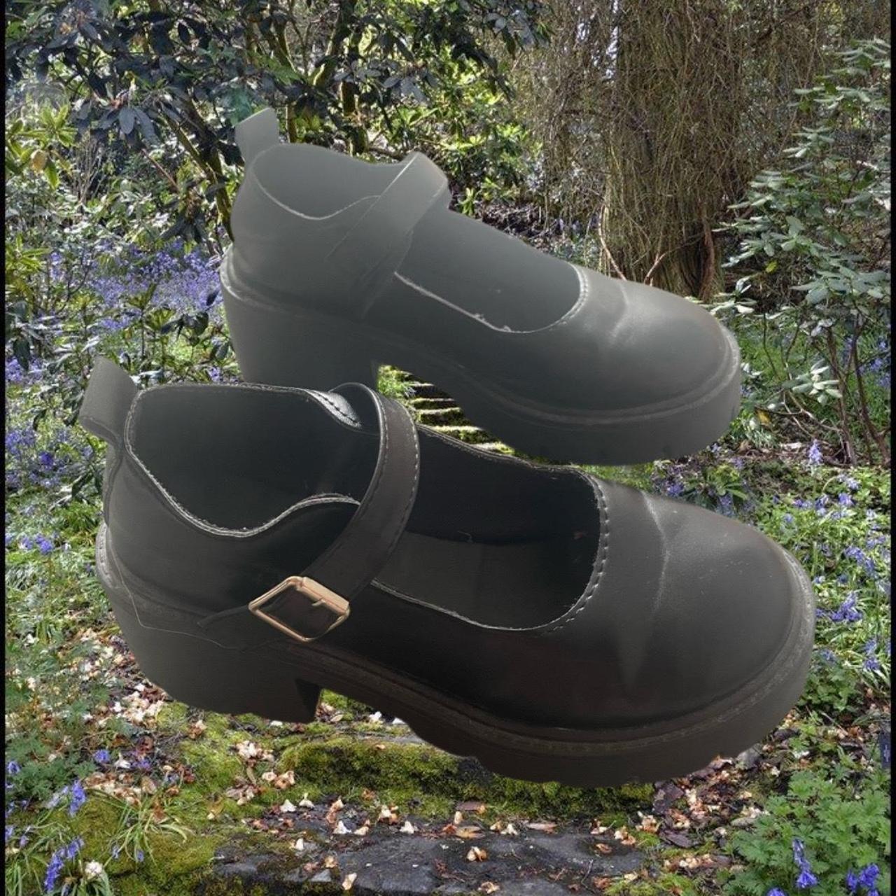 🍓☆ black mary jane style shoes ☆,