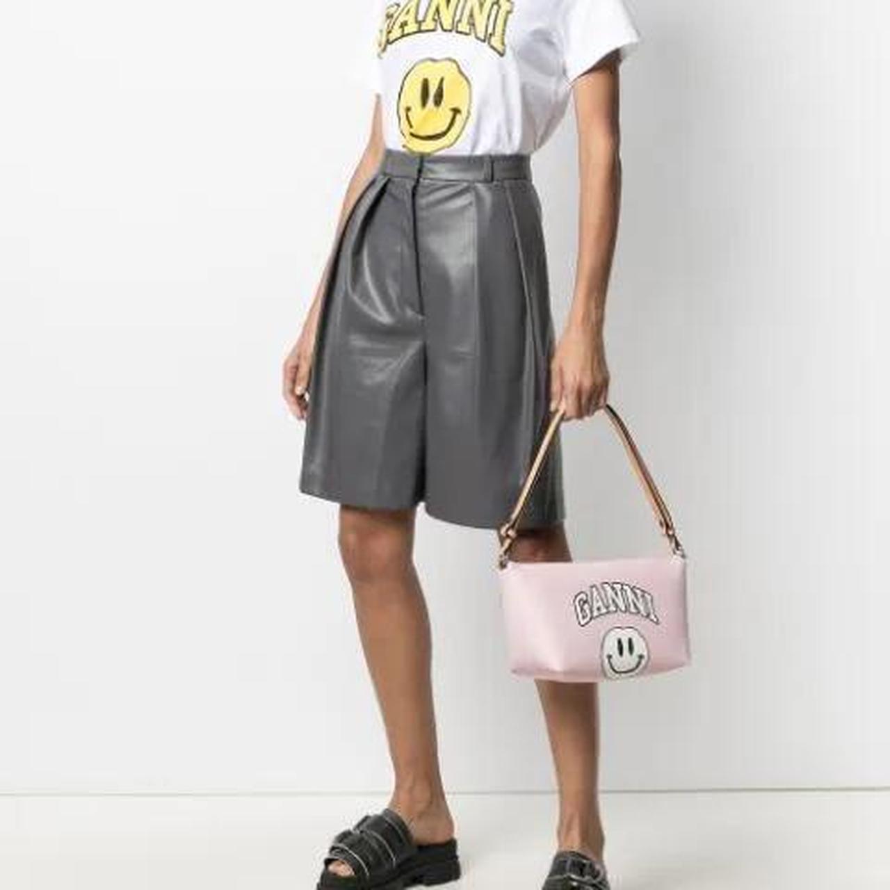 GANNI Pink Smiley Shoulder Bag – Y2K Vibes Depop