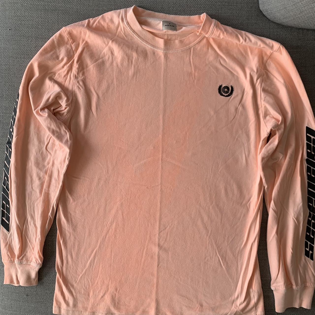 Adidas yeezy calabasas long sleeve tee neon orange hotsell